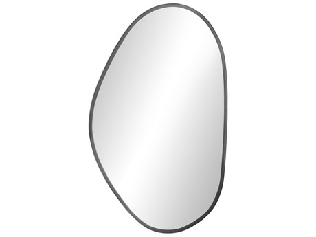 Four Hands Asher Brinley Matte Black Oval Mirror