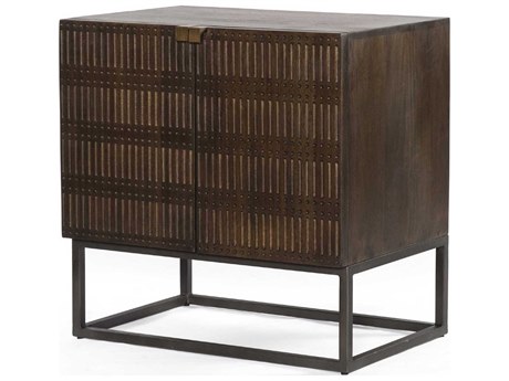 Four Hands Aiden Kelby Brown Mango Wood Nightstand