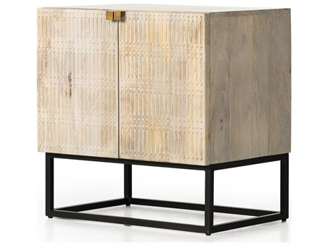Four Hands Aiden Kelby Light Wash Mango  Wood Cabinet Nightstand