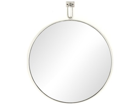 Four Hands Hutton Vina Antique Silver Round Mirror