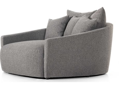 Four Hands Atelier Chloe Gray Fabric Chair and a Half