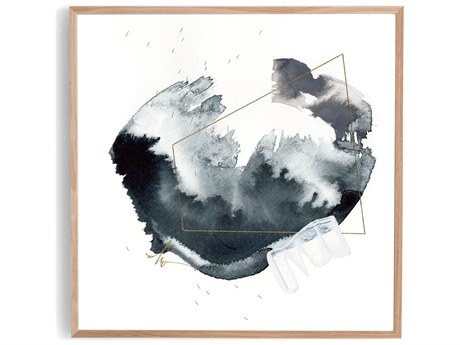 Four Hands Art Studio How You To Me. #8. by Beth Winterburn Vertical Grain White Oak  Canvas Wall Art