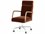Four Hands Abbott Brown Leather Swivel Computer Office Chair  FS105577007