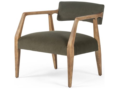 Four Hands Abbott Tyler Modern Velvet Loden  Armchair
