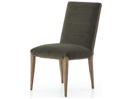 Four Hands Allston Nate Solid Wood Gray Side Dining Chair
