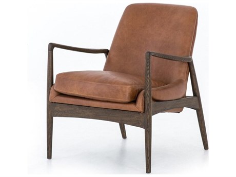 Four Hands Ashford Braden Brandy Leather Accent Chair