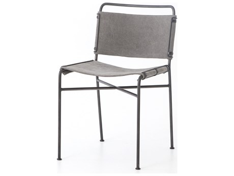 Four Hands Irondale Wharton Stonewash Grey Upholstered Dining Chair