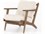 Four Hands Irondale Palomino / Linen / Cotton-Black / Smoked Drift Oak Accent Chair  FS105917009