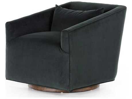 Four Hands Atelier York Swivel Black Accent Chair