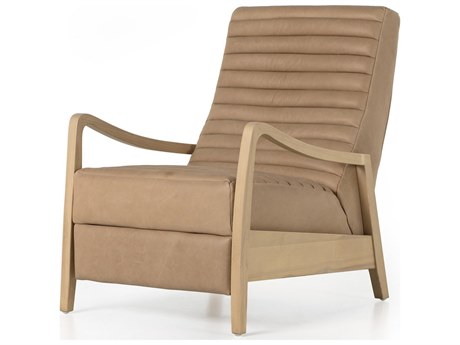Four Hands Kensington Chance Brown Leather Accent Chair