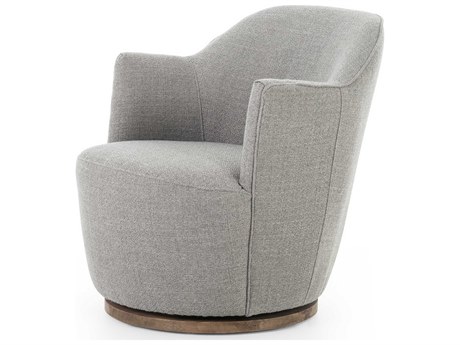 Four Hands Westgate Aurora Swivel Gray Fabric Accent Chair