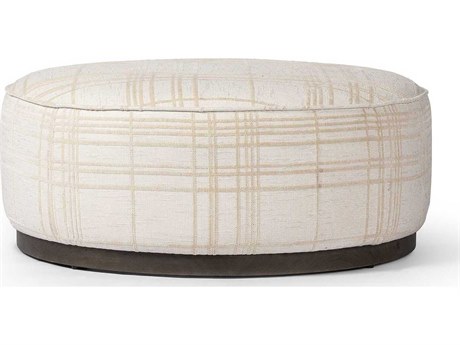 Four Hands Westgate Sinclair Beige Upholstered Ottoman