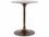 Four Hands Marlow Tulip 20" Round Metal Raw Nickel End Table  FS106580006