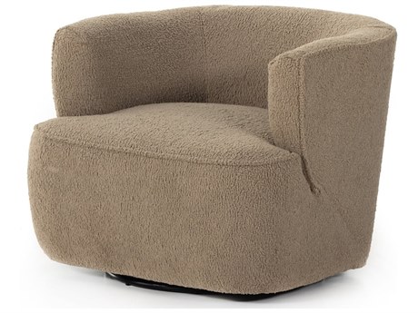 Four Hands Atelier Mila Sheepskin Camel  Swivel Chair