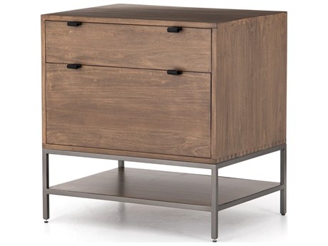 Four Hands Fulton Trey Auburn Poplar  Modular Filing Cabinet