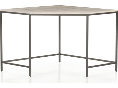 Four Hands Fulton Trey Natural Iron Poplar Wood Modular Corner Desk