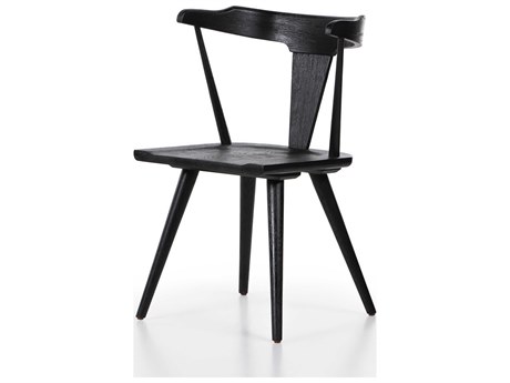 Four Hands Garth Ripley Dining Chair-Black Oak
