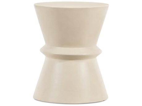 Four Hands Everett Lina Parchment White End Table