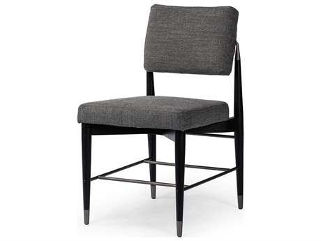 Four Hands Parallel Anton Solid Wood Gray Upholstered Side Dining Chair