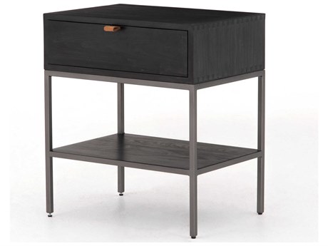 Four Hands Fulton Trey 1-Drawer Poplar Wood Nightstand