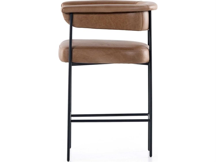 Four Hands Grayson Carrie Chaps Saddle Leather Counter Stool FS108498005