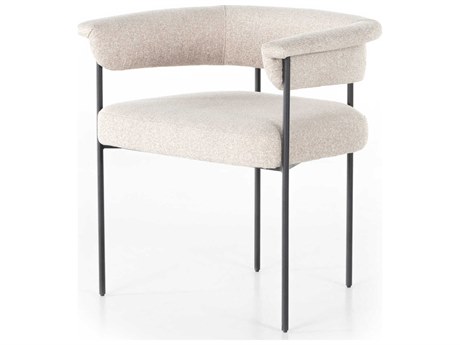 Luxecor Globetrotter Carrie Beige Upholstered Arm Dining Chair