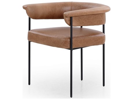 Four Hands Grayson Carrie Chaps Saddle Leather Dining Chair
