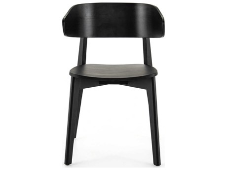 Four Hands Allston Franco Ash Wood Black Side Dining Chair