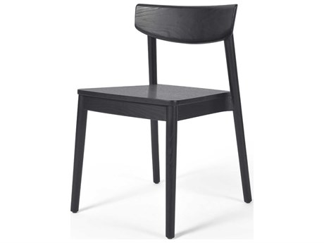 Four Hands Allston Maddie Ash Wood Black Side Dining Chair