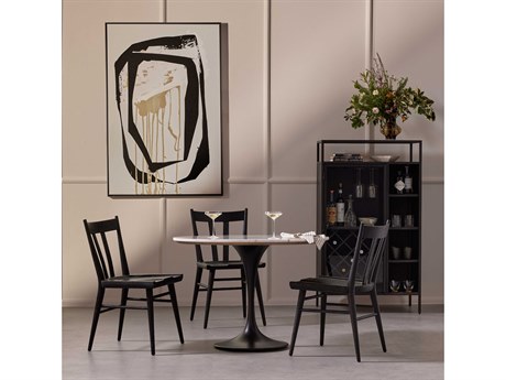 Four Hands Hughes Oak Wood Dining Room Set