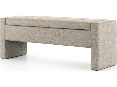 Four Hands Ashford Orly Natural Gray Upholstered Accent Bench