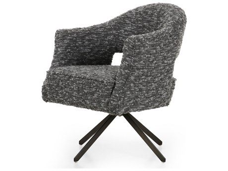 Four Hands Grayson Adara Solema Charcoal Upholstered Desk Chair