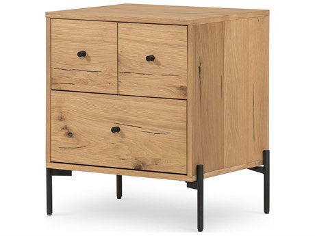 Four Hands Haiden Eaton Light Oak Resin Oak Wood Nightstand