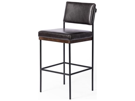Four Hands Ashford Benton Sonoma Black Counter Stool