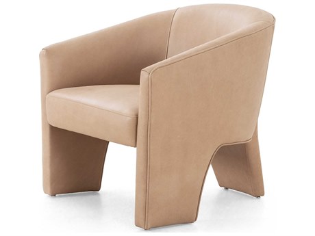 Four Hands Grayson Fae Beige Leather Accent Chair