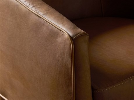 Four Hands Grayson Fae Brown Leather Accent Chair