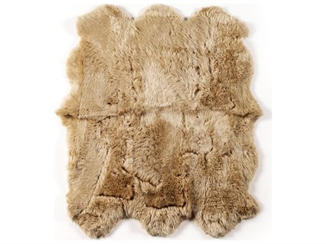 Four Hands Mateo Lalo 8 x 10 Beige Lambskin Rug