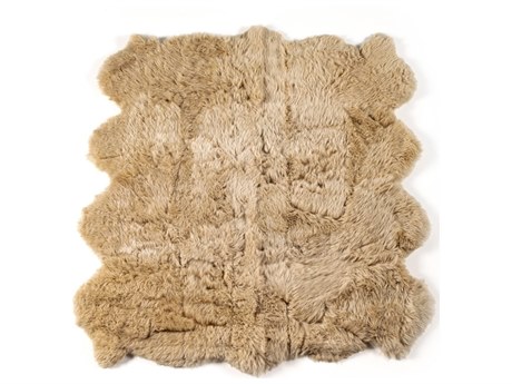 Four Hands Mateo Lalo 9 x 12 Beige Lambskin Rug
