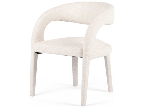 Four Hands Townsend Hawkins White Upholstered Arm Dining Chair