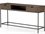 Four Hands Fulton Trey 55" Rectangular Wood Natural Iron Dove Poplar Toffee Leather Console Table  FS223913003