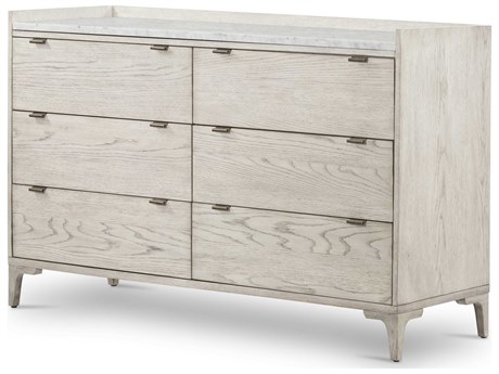 Four Hands Haiden Viggo 6-Drawers Oak Wood Double Dresser