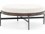 Four Hands Townsend Edwyn Large 39" Sable Beech Sonoma Black Gunmetal Leather Upholstered Ottoman  FS224315002