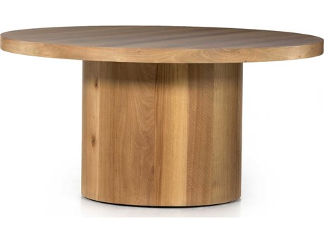 Four Hands Wesson Hudson Round Wood Natural Yukas Dining Table