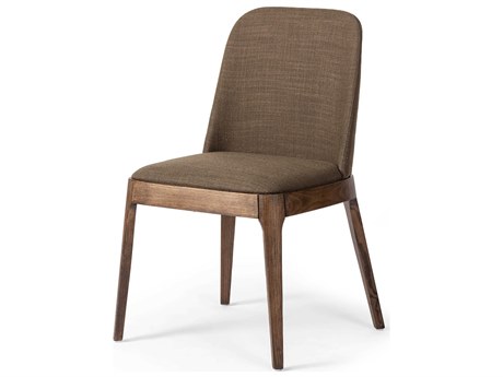 Four Hands Townsend Bryce Solid Wood Green Upholstered Side Dining Chair