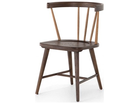 Four Hands Belfast Naples Oak Wood Brown Side Dining Chair