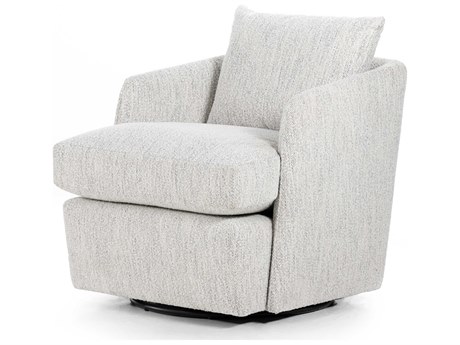 Four Hands Centrale Whittaker Swivel Gray Fabric Accent Chair