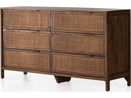 Four Hands Prescott 6-Drawers Mango Wood Double Dresser