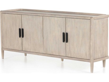 Four Hands Callahan Arlo 75" Mahogany Wood Ash Grey Black Sideboard