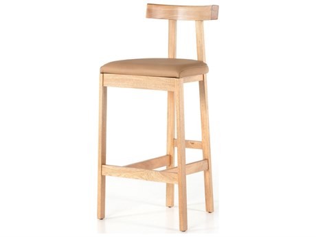 Four Hands Sevilla Tex Natural Leather  Bar Stool
