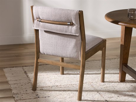 Four Hands Belfast Hito Fabric Solid Wood Beige Upholstered Side Dining Chair